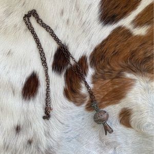 Western Copper Squash Blossom Necklace